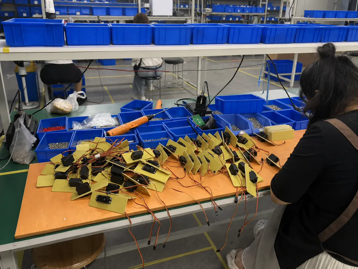 Production details and product assembly at the GreenyFox factory