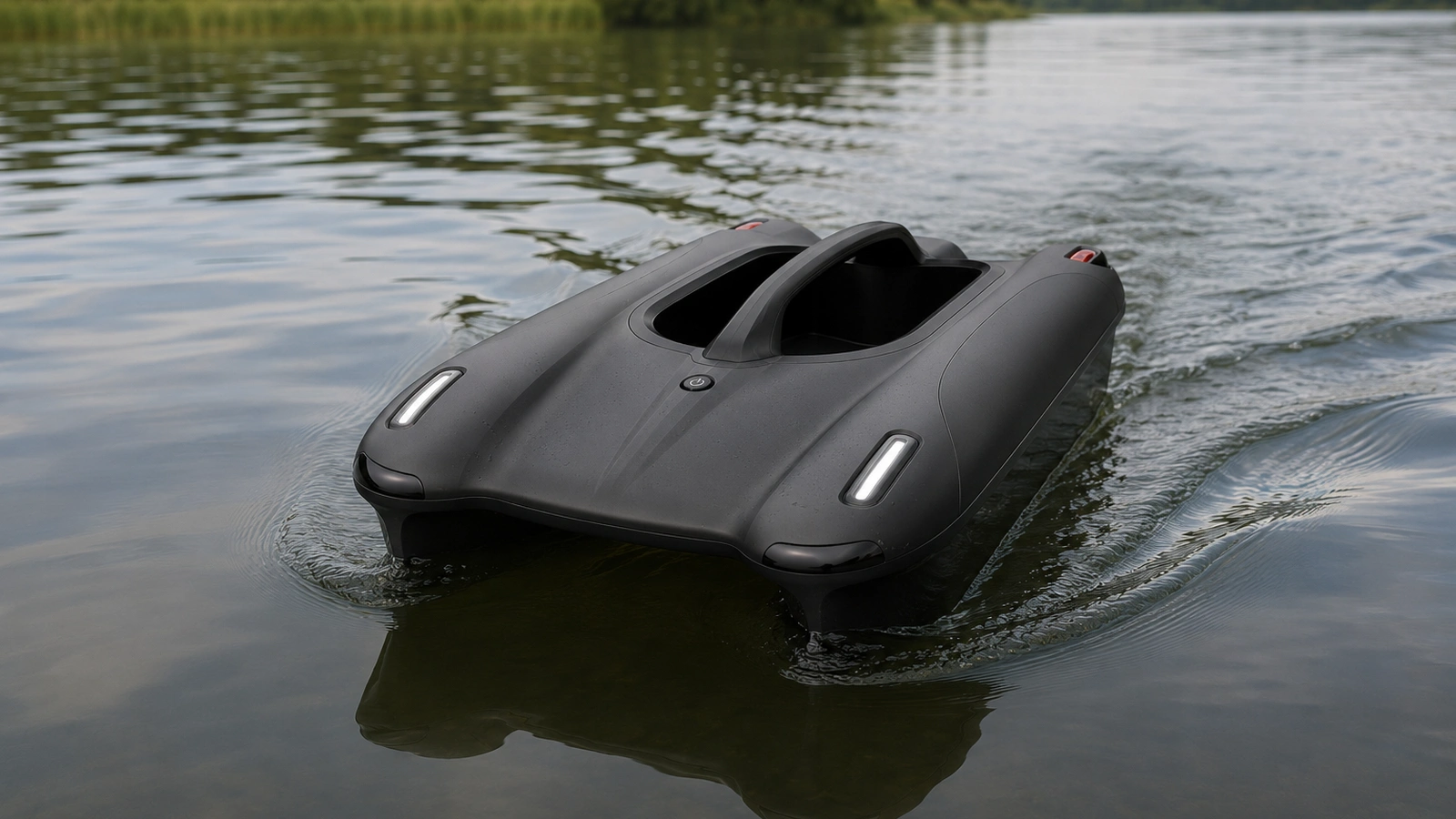 Current GreenyFox bait boat main concept view